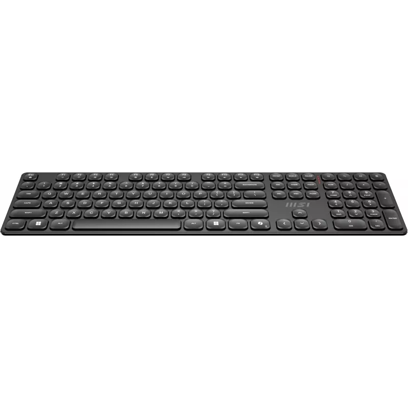 MSI FORGE K210 WIRELESS COMBO klaviatuur Hiir kaasas Kodu/Kontor USB QWERTY USA inglise Must