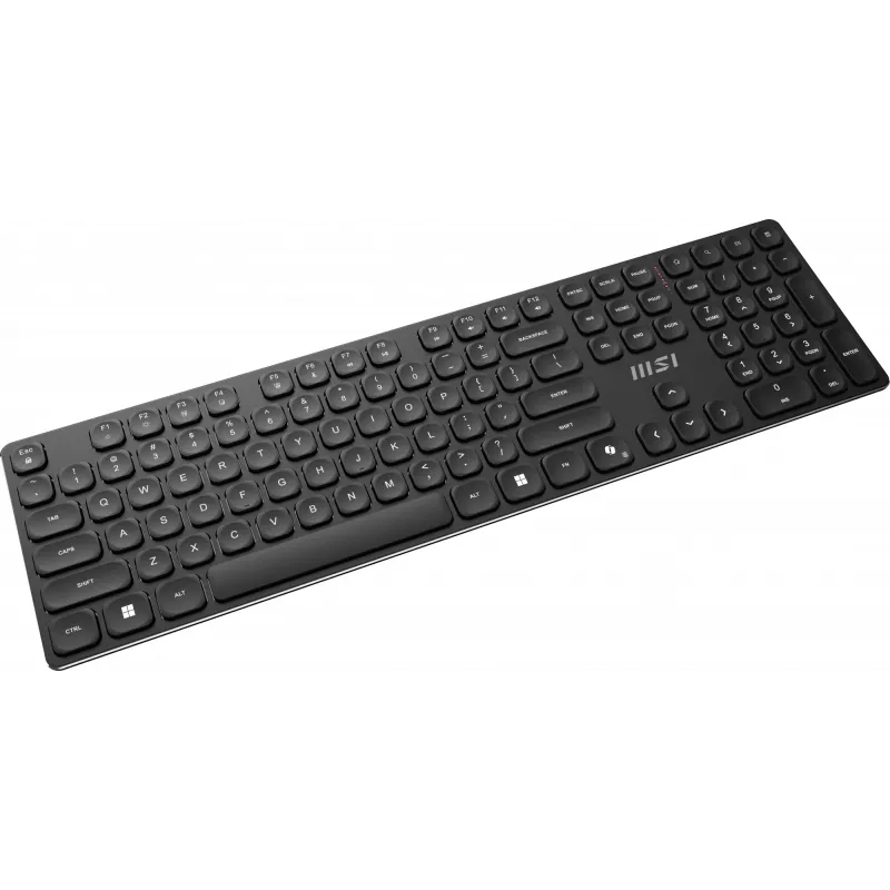 MSI FORGE K210 WIRELESS COMBO klaviatuur Hiir kaasas Kodu/Kontor USB QWERTY USA inglise Must