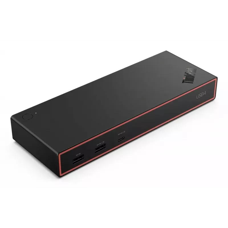 Dokkimisjaam Lenovo ThinkPad USB4 Dock 5000 — juhtmega Thunderbolt 4, 65 W PD, 3840×2160, HDMI, 4× USB-A, Gigabit Ethernet, must