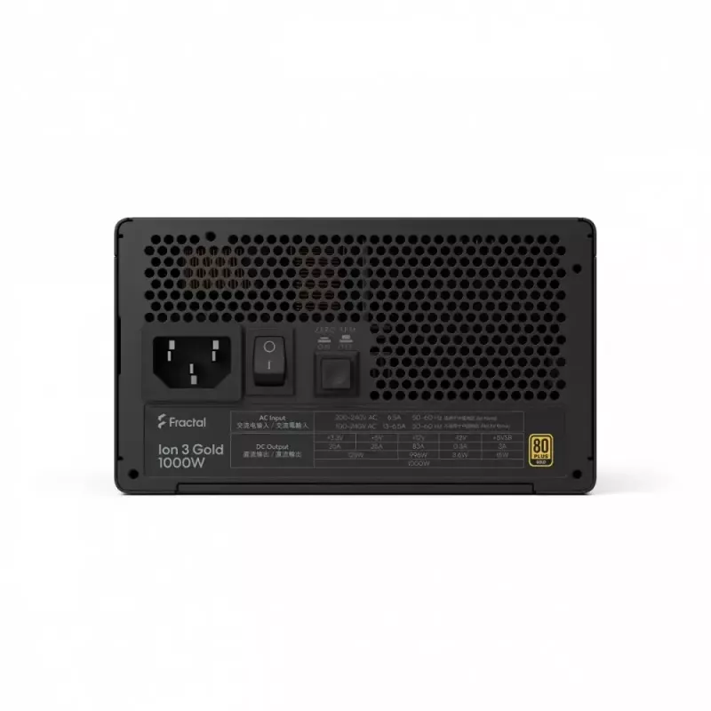 fractal design FDE Ion 3 GOLD 1000W 80+ GOLD Must toiteplokk