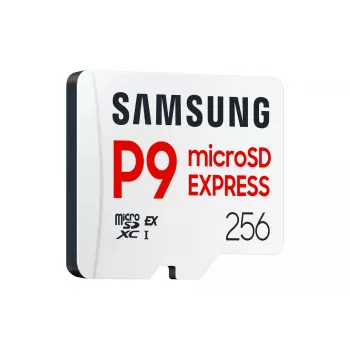 microSDXC mälukaart Samsung P9 Express 256 GB — UHS-I, lugemine 800 MB/s, V30, U1, vastupidav