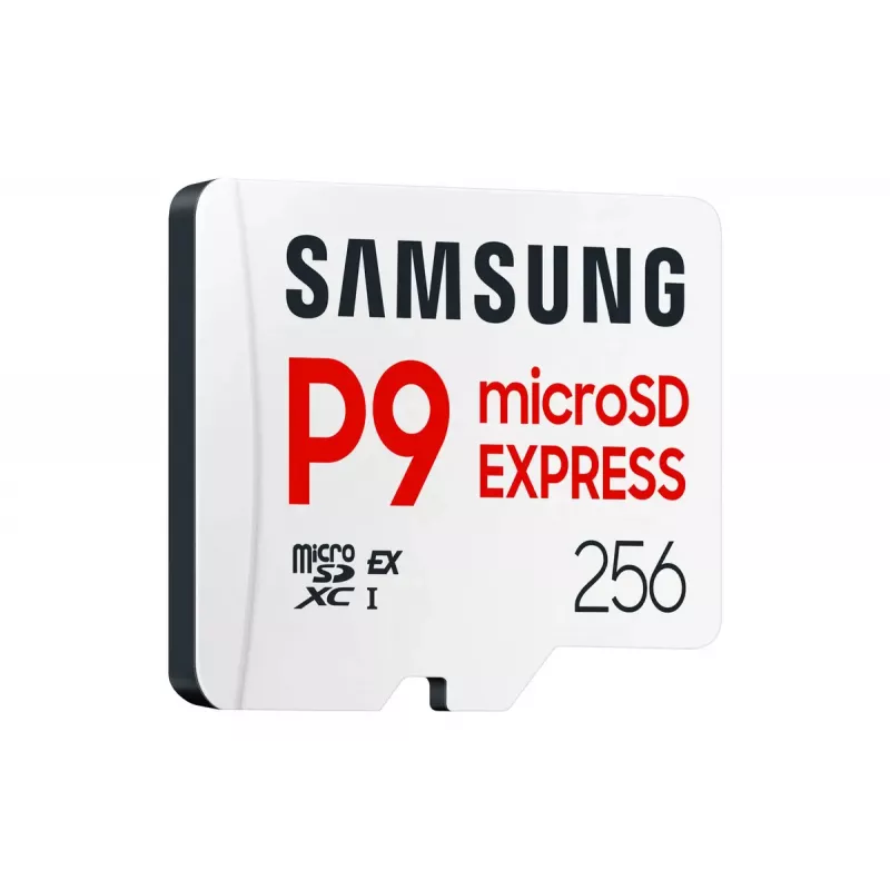 microSDXC mälukaart Samsung P9 Express 256 GB — UHS-I, lugemine 800 MB/s, V30, U1, vastupidav