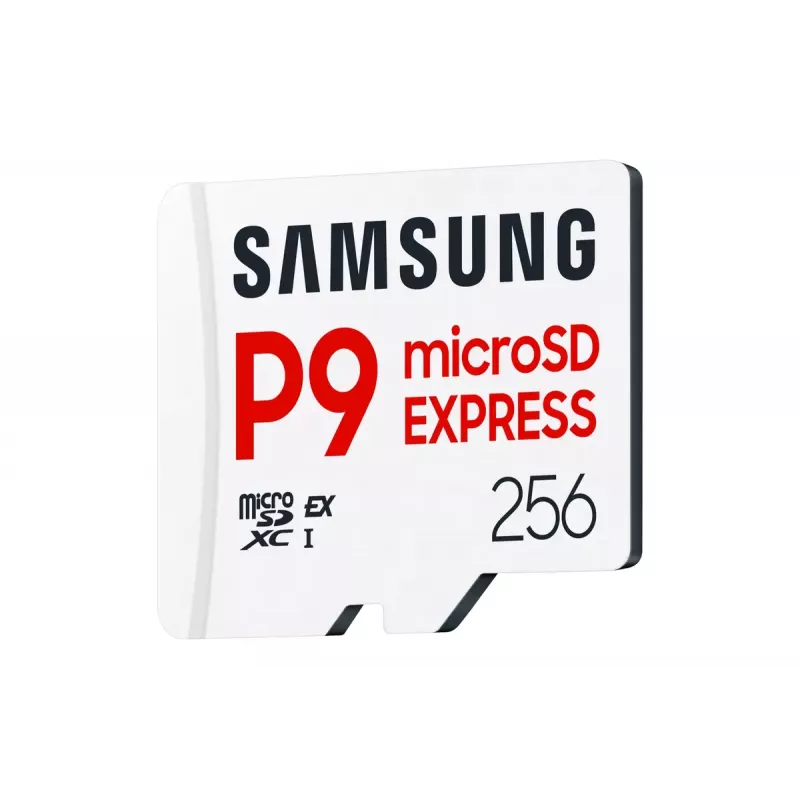 microSDXC mälukaart Samsung P9 Express 256 GB — UHS-I, lugemine 800 MB/s, V30, U1, vastupidav