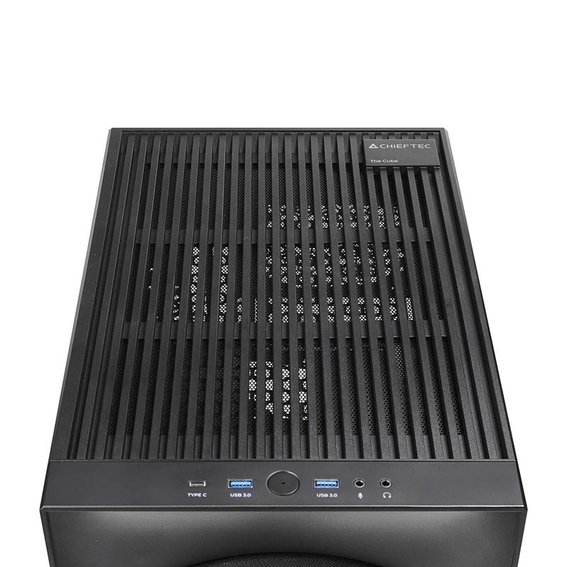 Computer case CHIEFTEC CI-03B-OP Cube Must — Cube form factor, supports Micro ATX/Mini-ITX, 2x3.5 inch + 2x2.5 inch, 1x200 mm front fan
