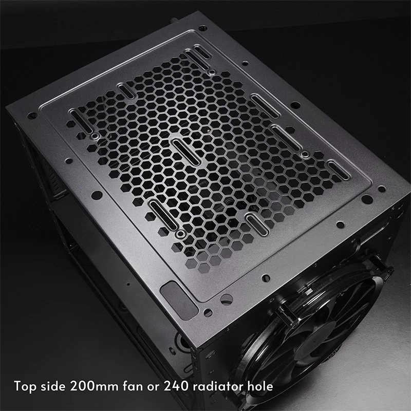 Computer case CHIEFTEC CI-03B-OP Cube Must — Cube form factor, supports Micro ATX/Mini-ITX, 2x3.5 inch + 2x2.5 inch, 1x200 mm front fan