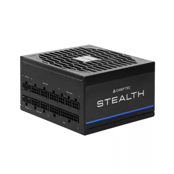 Toiteplokk CHIEFTEC Stealth Vega M Series SPX-1200-FC 1200W 24-kontaktiline ATX 80 PLUS Platinum must 135 mm ventilaator