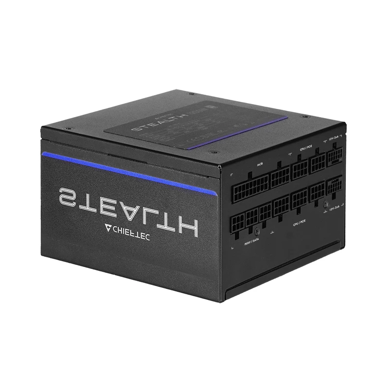 Toiteplokk CHIEFTEC Stealth Vega M Series SPX-1200-FC 1200W 24-kontaktiline ATX 80 PLUS Platinum must 135 mm ventilaator