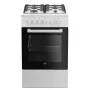 Beko FSS52020DW Vabaltseisev pliit Elektriline Gaas Valge