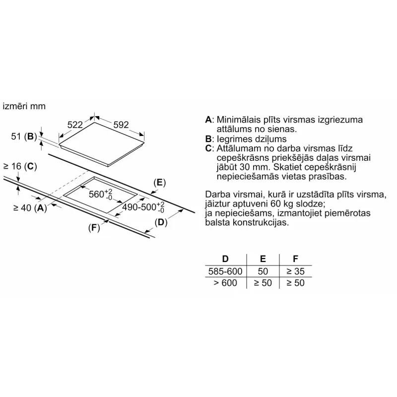 Induktsioonpliit Bosch Serie 4 PUE611BB5D, 4-tsooniline raamita, must, 59,2×51 mm, klaaskeraamiline, puutetundlik juhtimine