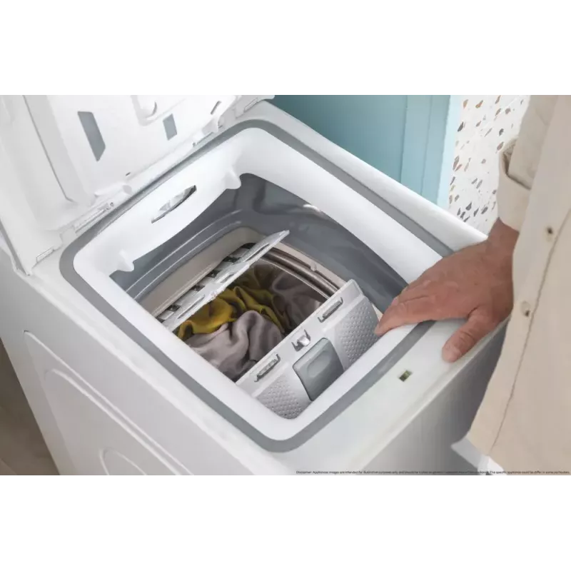 Pealtlaetav pesumasin CANDY TCA283D2-S, 8 kg, 1200 p/min, 410×600×860 mm, valge