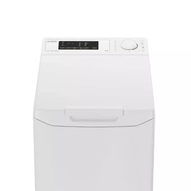 Pealtlaetav pesumasin CANDY TCA283D2-S, 8 kg, 1200 p/min, 410×600×860 mm, valge