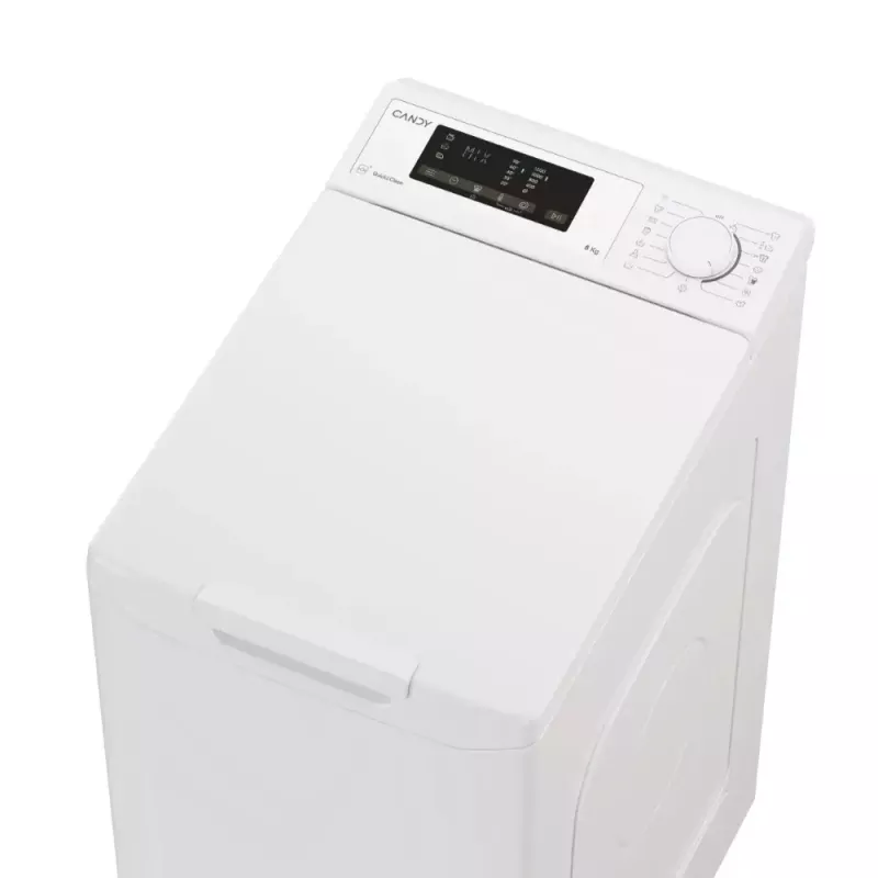 Pealtlaetav pesumasin CANDY TCA283D2-S, 8 kg, 1200 p/min, 410×600×860 mm, valge
