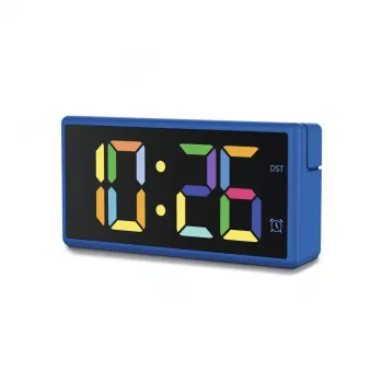 Digitaalne äratuskell Hama Ibiza sinine LCD aku USB 150x34x73mm