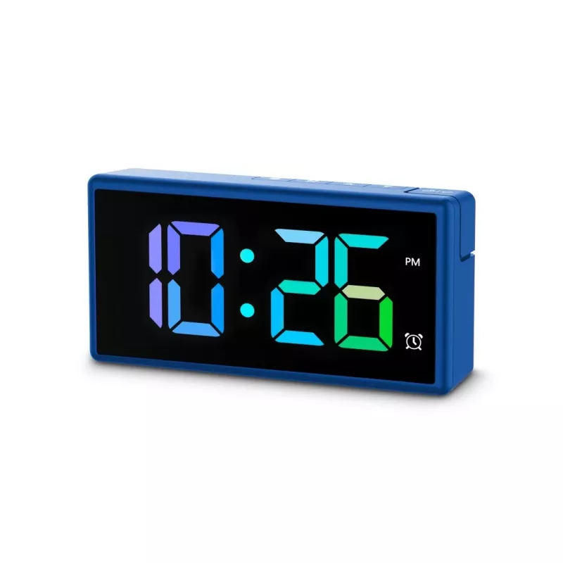 Digitaalne äratuskell Hama Ibiza sinine LCD aku USB 150x34x73mm
