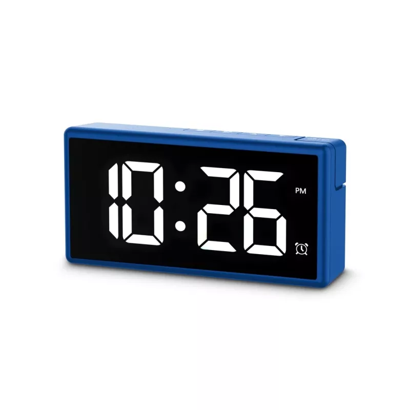 Digitaalne äratuskell Hama Ibiza sinine LCD aku USB 150x34x73mm