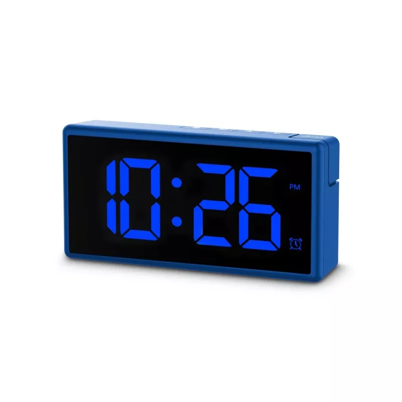 Digitaalne äratuskell Hama Ibiza sinine LCD aku USB 150x34x73mm