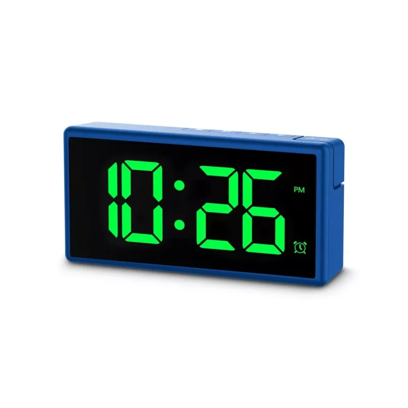 Digitaalne äratuskell Hama Ibiza sinine LCD aku USB 150x34x73mm
