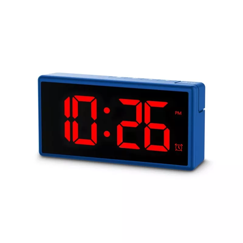 Digitaalne äratuskell Hama Ibiza sinine LCD aku USB 150x34x73mm