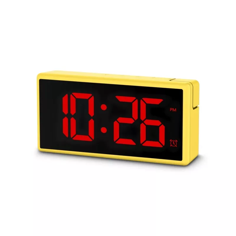 Digitaalne äratuskell Hama Ibiza kollane LCD aku USB