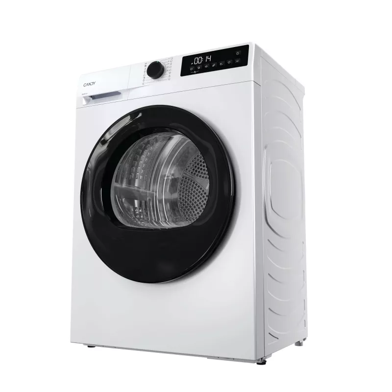 Trummelkuivati CANDY GD 9N2B-S — eraldiseisev eestlaetav, soojuspump, 9 kg, valge