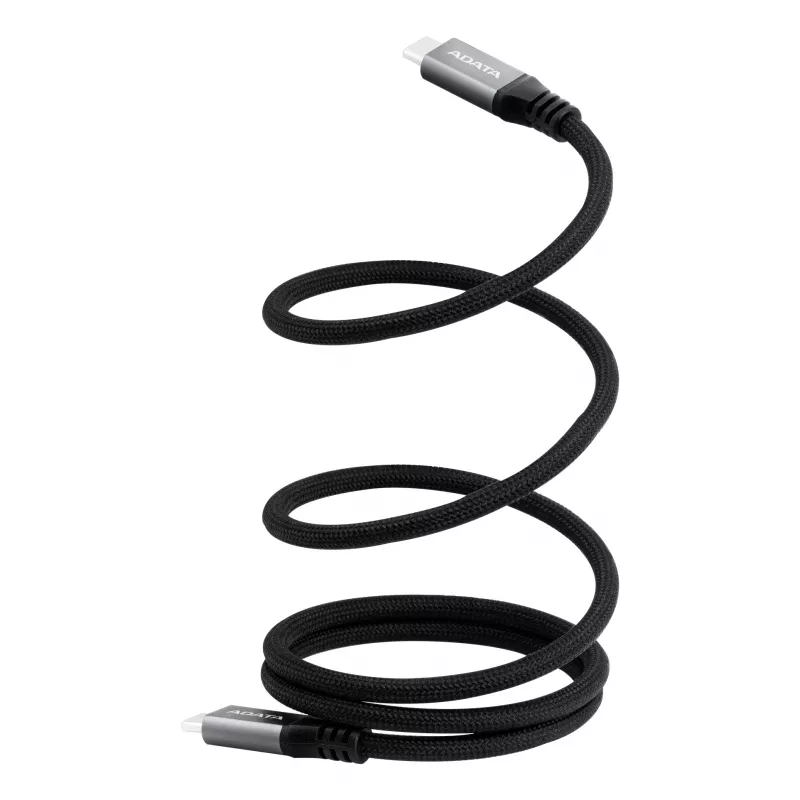 USB C - USB C andmekaabel ADATA CACCU3-100W-100AN-BK — USB 3.2 Gen 2 (10 Gbit/s), 1 m, must