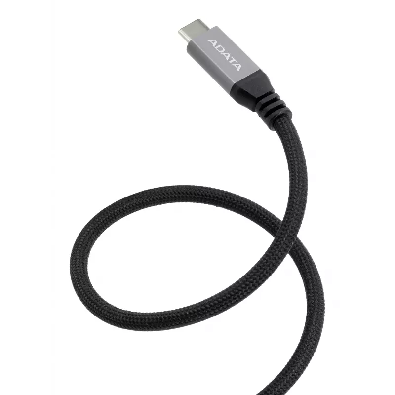 USB C - USB C andmekaabel ADATA CACCU3-100W-100AN-BK — USB 3.2 Gen 2 (10 Gbit/s), 1 m, must