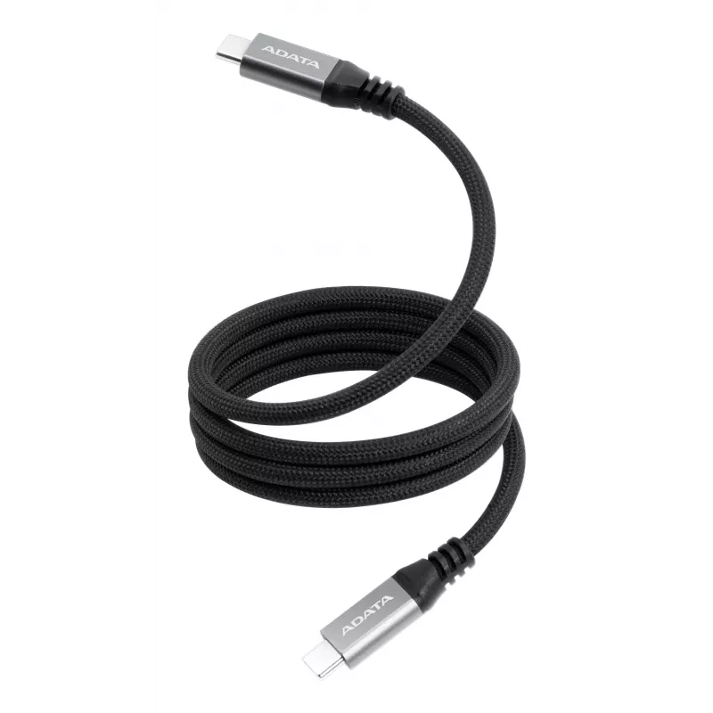 USB C - USB C andmekaabel ADATA CACCU3-100W-100AN-BK — USB 3.2 Gen 2 (10 Gbit/s), 1 m, must