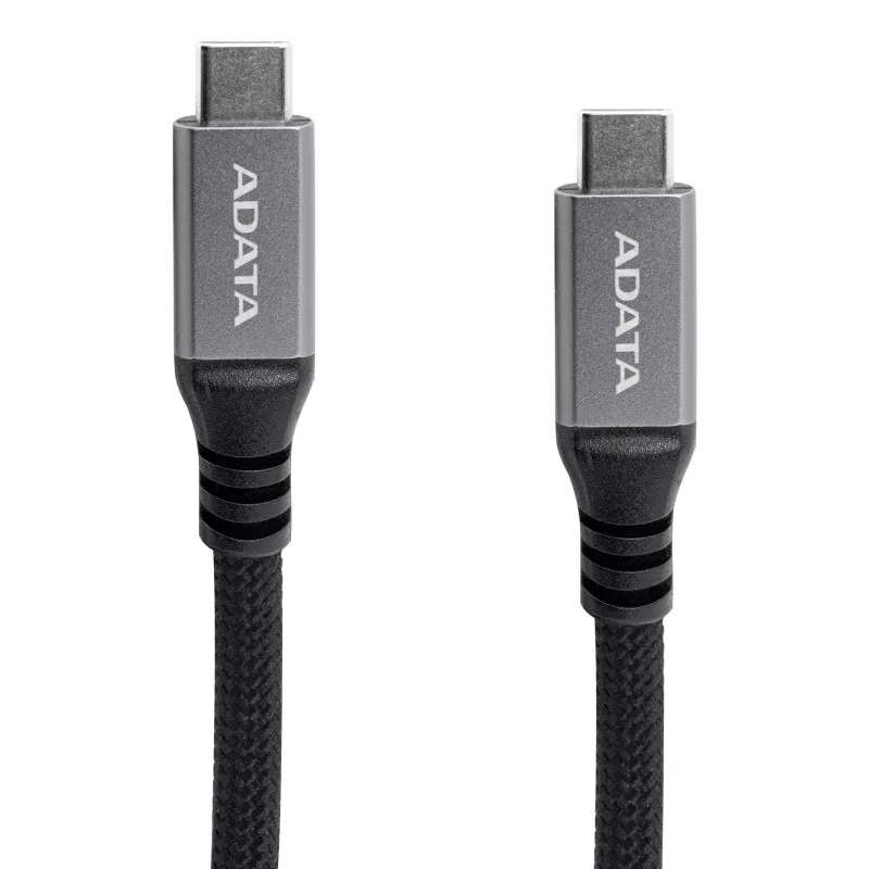 USB C - USB C andmekaabel ADATA CACCU3-100W-100AN-BK — USB 3.2 Gen 2 (10 Gbit/s), 1 m, must