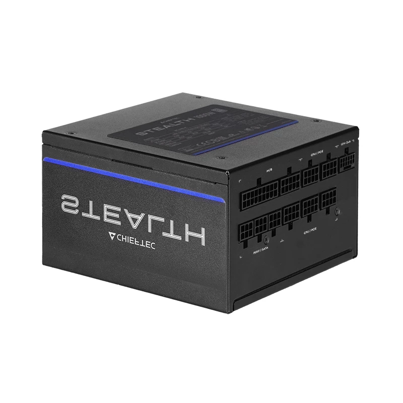 Toiteplokk CHIEFTEC Stealth Vega M SPX-1000-FC 1000W 24-kontaktiline ATX 80 PLUS Platinum, 135 mm ventilaator, must