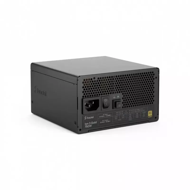 Toiteplokk fractal design FDE Ion 3 GOLD 750W 80+ GOLD Must, modulaarne ATX, 750W väljund