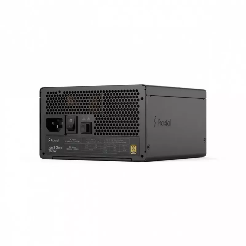 Toiteplokk fractal design FDE Ion 3 GOLD 750W 80+ GOLD Must, modulaarne ATX, 750W väljund