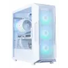 PC korpus ZALMAN i3 NEO ARGB V2 VALGE Midi Tower, karastatud klaas, 3x120 mm esiventilaatorit, toetab ATX/Mini-ITX