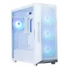 PC korpus ZALMAN i3 NEO ARGB V2 VALGE Midi Tower, karastatud klaas, 3x120 mm esiventilaatorit, toetab ATX/Mini-ITX