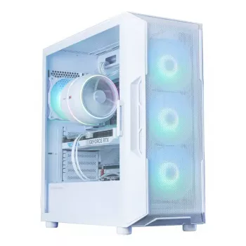 PC korpus ZALMAN i3 NEO ARGB V2 VALGE Midi Tower, karastatud klaas, 3x120 mm esiventilaatorit, toetab ATX/Mini-ITX