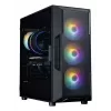 ZALMAN Mid Tower PC Case I3 NEO V2, must, 4x RGB ventilaatorit, ATX/microATX tugi