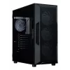 ZALMAN Mid Tower PC Case I3 NEO V2, must, 4x RGB ventilaatorit, ATX/microATX tugi