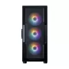 ZALMAN Mid Tower PC Case I3 NEO V2, must, 4x RGB ventilaatorit, ATX/microATX tugi