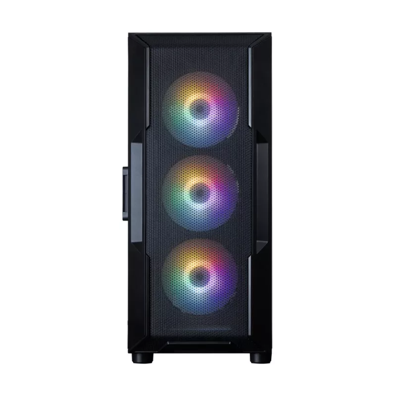 ZALMAN Mid Tower PC Case I3 NEO V2, must, 4x RGB ventilaatorit, ATX/microATX tugi