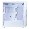Arvutikorpus Zalman I3 NEO V2 VALGE Midi Tower, ATX/Mini-ITX, karastatud klaas, 3x120mm esiventilaatorid, USB 3.2 Gen1