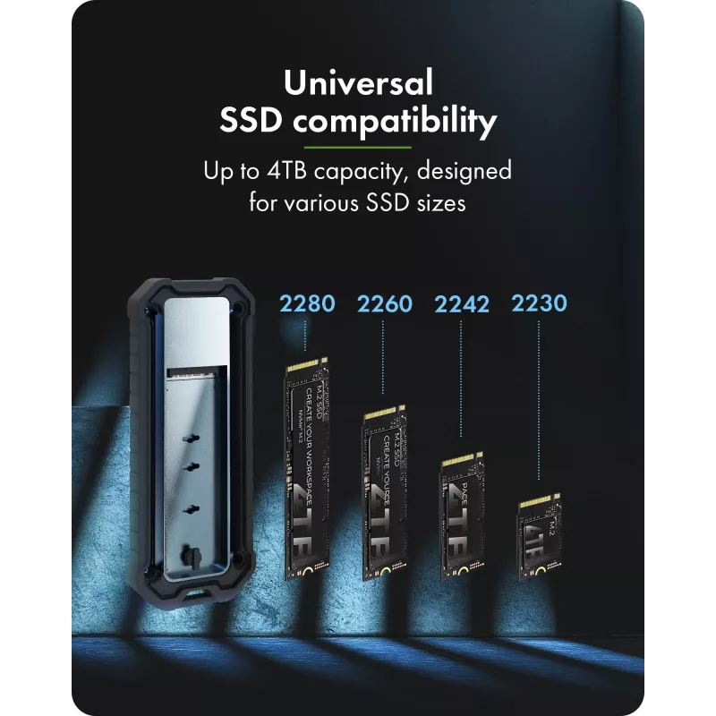 Lisatarvik: icybox IB-1827MCP-C31 M.2 NVMe ja SATA kahe pesaga adapter