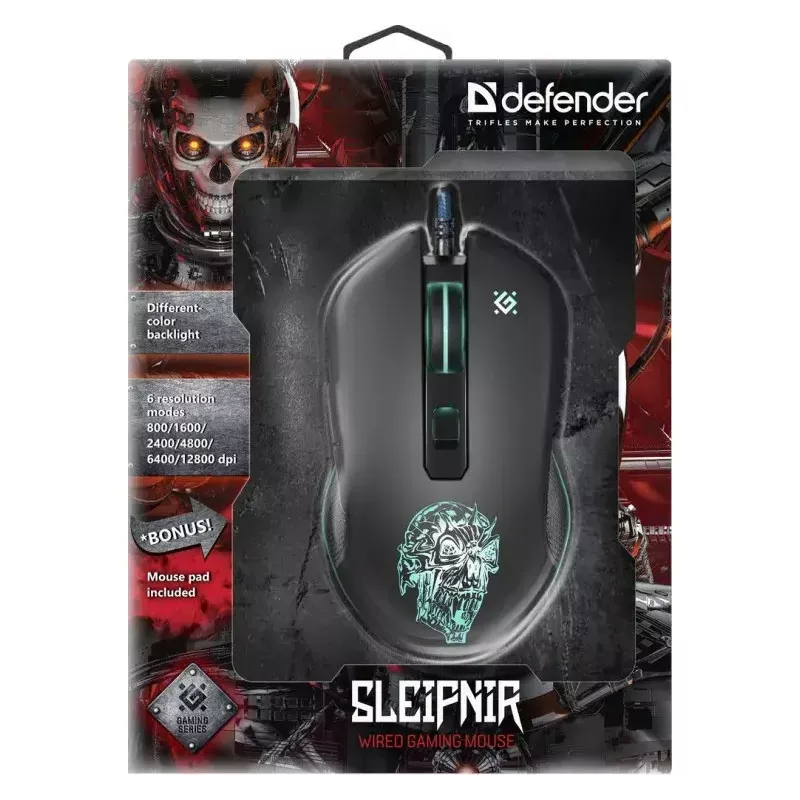Hiir Defender GM-927 Sleipnir optiline 12800 dpi 6 nuppu