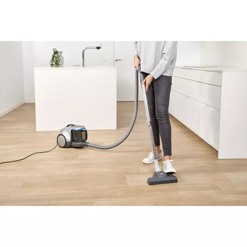 Silindertolmuimeja Black & Decker BXVML700E — 700 W, 2 L tolmumahutavus, tsüklonfiltratsioon, EPA filter, kummirattad