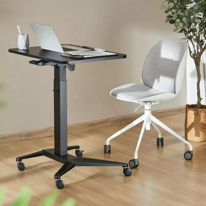 Mobiilne sülearvutilaud MACLEAN MC-453B pneumaatilise kõrguse reguleerimisega, max kõrgus 109 cm, 8 kg kandevõime