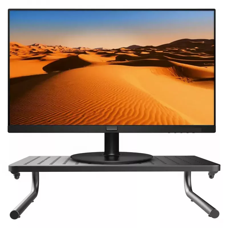Sülearvuti monitori alus MACLEAN MC-948 13–32-tollistele ekraanidele, reguleeritav kõrgus ja nurk, must, 370×235×100 mm, 20 kg kandevõime