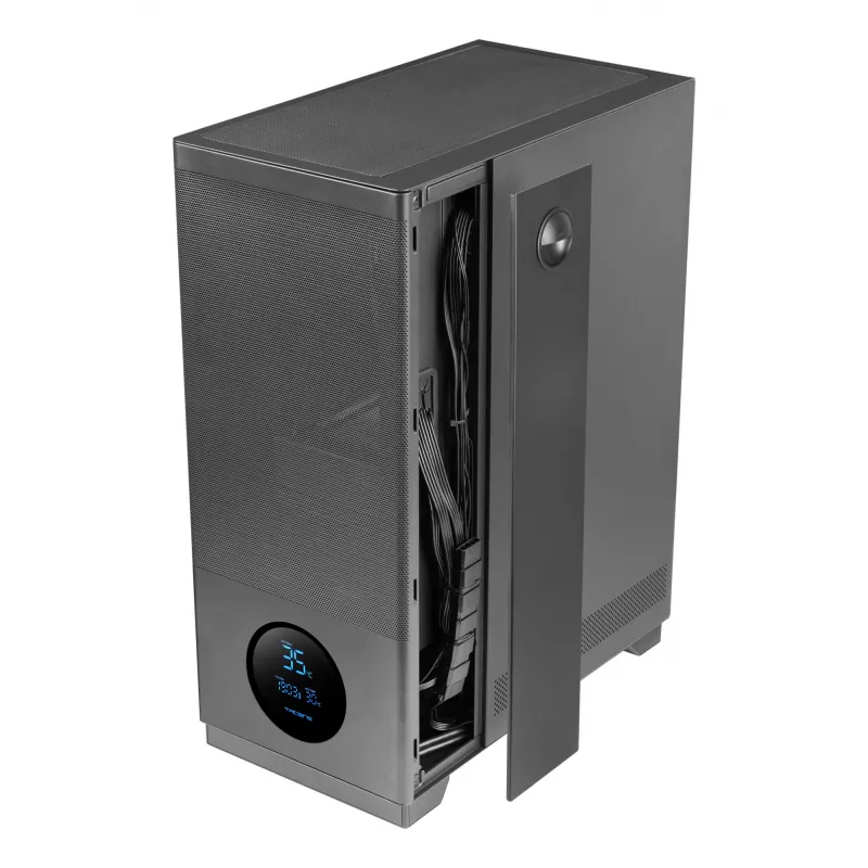 TACENS arvutikorpus 2SAGITTA20 Midi Tower, karastatud klaas, ATX/Micro-ITX/Mini-ITX, 1x3,5 tolli + 2x2,5 tolli, LED, ventilaatorid kaasas