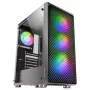 Mars Gaming MC-F Must, ATX mängu-pooltorn, täisklaasist külgaken, metallvõrk-esipaneel, 4x 120mm ARGB ventilaatorit