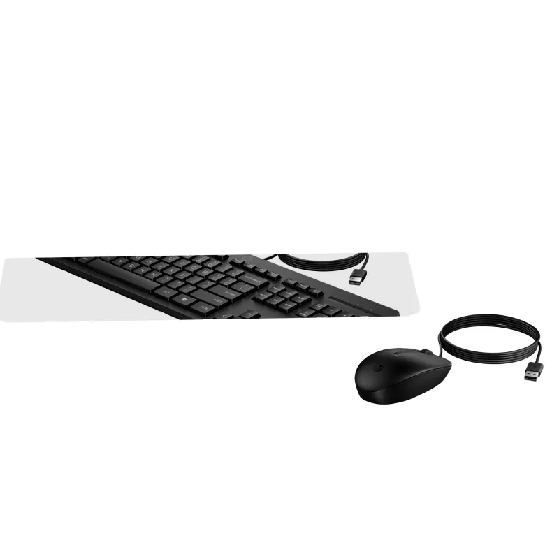 HP 225 juhtmega hiire ja klaviatuuri komplekt, täissuuruses USB, must