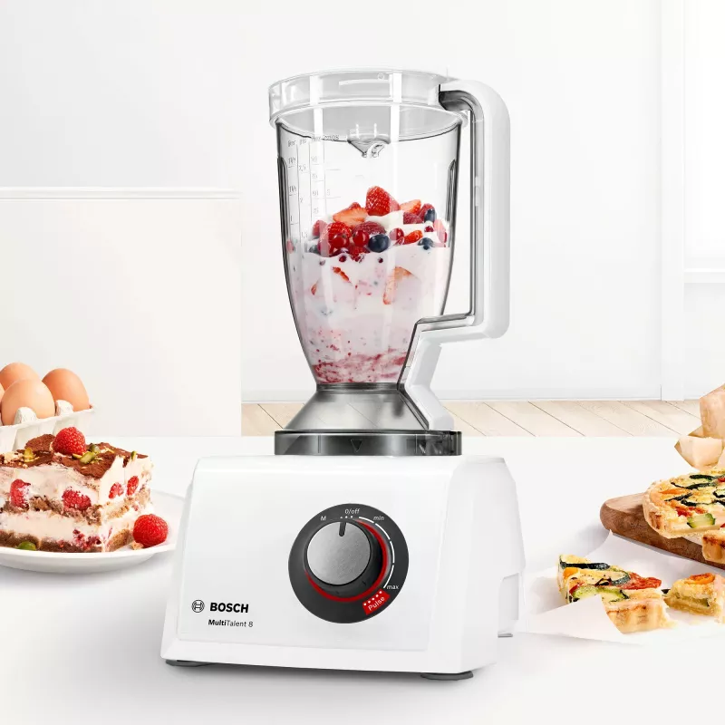 Köögikombain Bosch MC812W501 — 1000 W, 3,9 L kauss, valge, roostevabast terasest terad