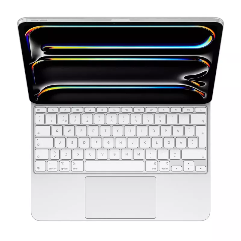 Apple Magic klaviatuur iPad Pro 13-tollisele M4-le Rootsi valge traadita puuteplaadiga