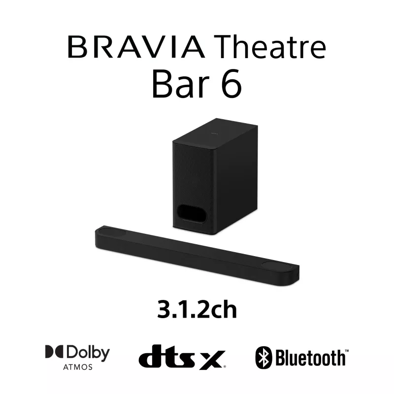 Soundbar Sony HT-B600 3.1.2 kanalit 350 W juhtmevaba bassikõlariga, must